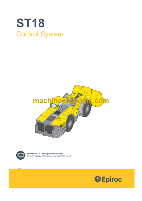 Epiroc ST18 Scooptram Control System Manual