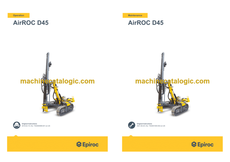 Epiroc AirROC D45 Operation and Maintenance Manual