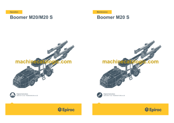 Epiroc Boomer M20 M20 S Operation and Maintenance Manual