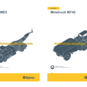 Epiroc Minetruck MT42 (Stage 3A) Operation and Maintenance Manual