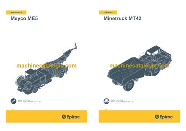 Epiroc Minetruck MT42 (Stage 3A) Operation and Maintenance Manual