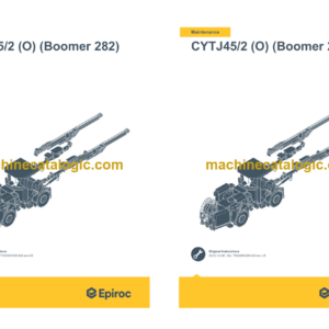 Epiroc CYTJ45 (A) (Boomer S1K) Operation and Maintenance Manual