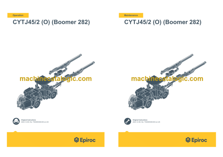 Epiroc CYTJ45 (A) (Boomer S1K) Operation and Maintenance Manual