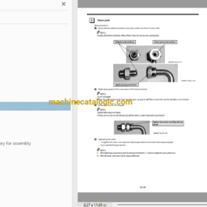 Hitachi EX1200-7B Cummins FT4 Hydraulic Excavator Assembly, Technical and Workshop Manual