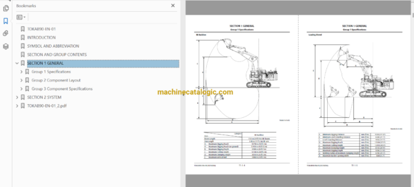 Hitachi EX1200-7B Cummins FT4 Hydraulic Excavator Assembly, Technical and Workshop Manual - Image 3