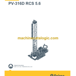 Epiroc Pit Viper PV-316D RCS 5.6 Operation Manual