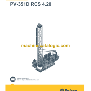 Epiroc PV-351D RCS 4.20 Pit Viper Control System Manual