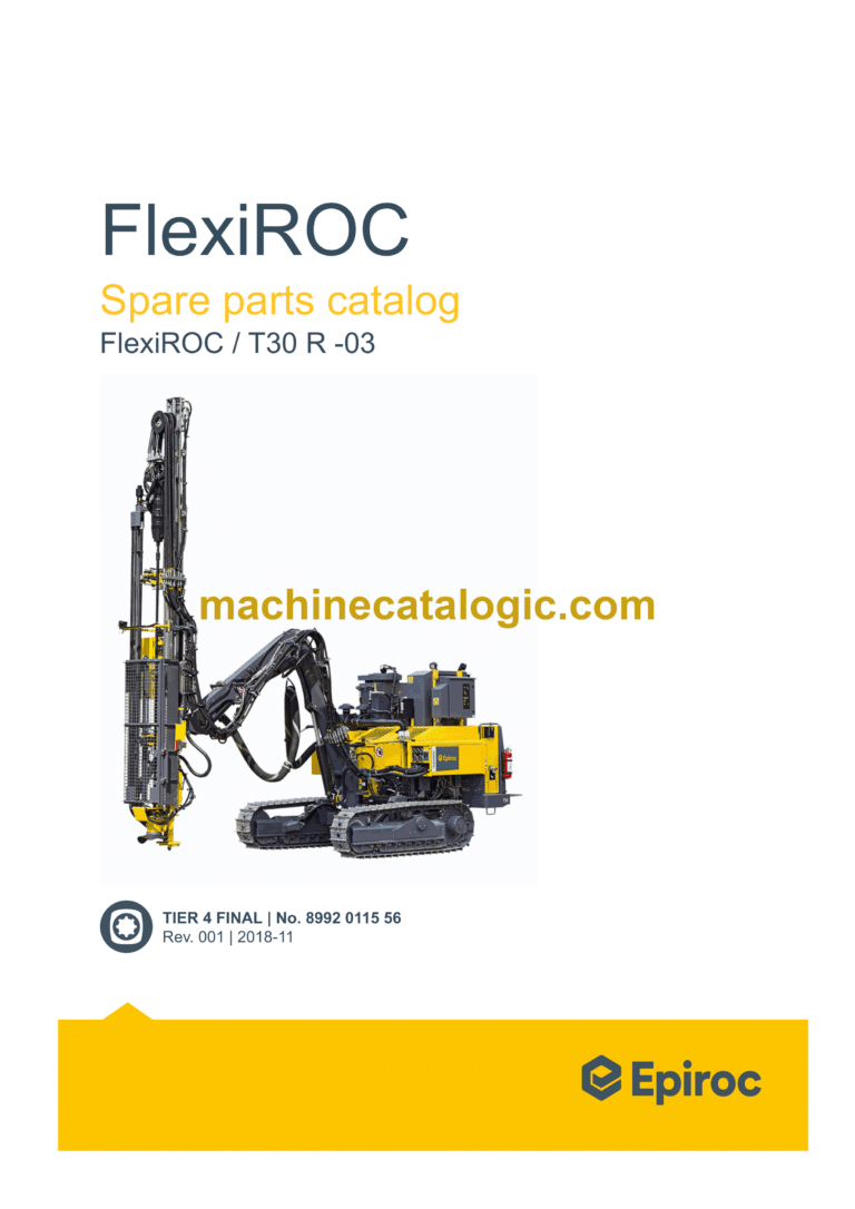 Epiroc FlexiROC T30 R-03 Spare Parts Catalog