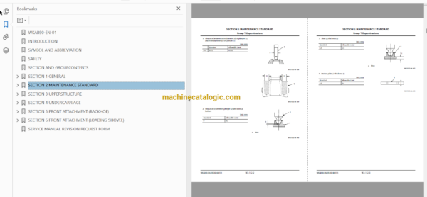 Hitachi EX1200-7B Cummins FT4 Hydraulic Excavator Assembly, Technical and Workshop Manual - Image 4