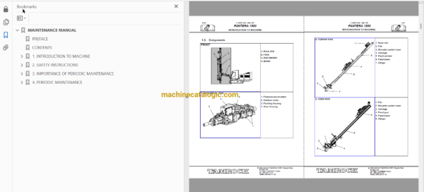 Sandvik Pantera 1500 Drill Rig Tamrock Toolman (Operation, Maintenance, Technical, Spare Parts Manual) - Image 3