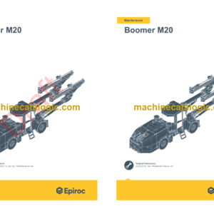 Epiroc Boomer M20 Operation and Maintenance Manual