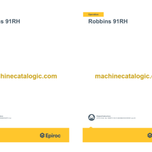 Epiroc Robbins 91RH Operation and Maintenance Manual