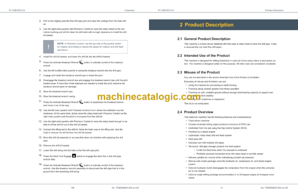 Epiroc Pit Viper PV-316D RCS 5.6 Operation Manual - Image 3