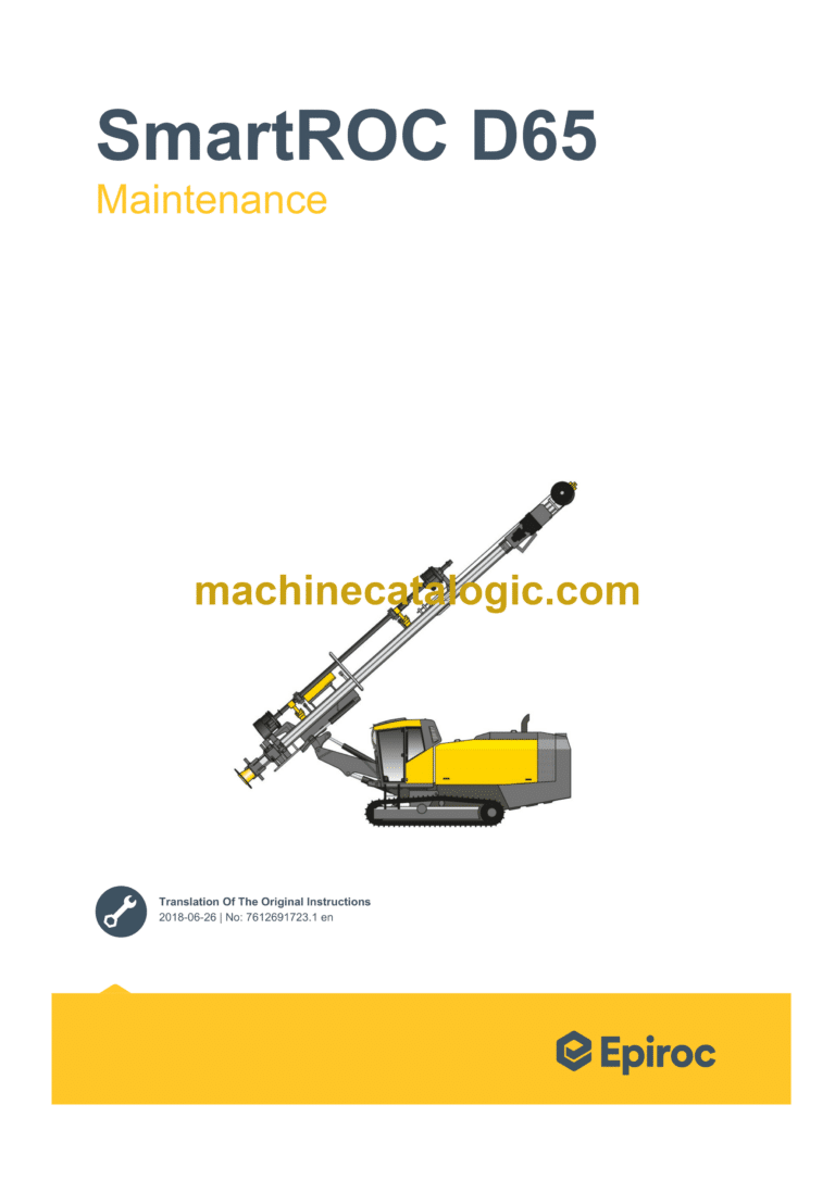 Epiroc SmartROC D65 Maintenance Manual
