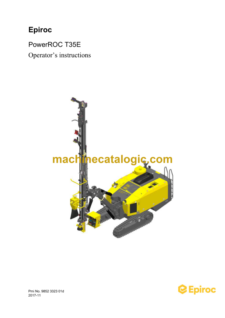 Epiroc PowerROC T35E Operation Manual