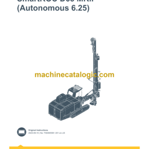 Epiroc SmartROC D65 MKll Autonomous 6.25 Control System Manual