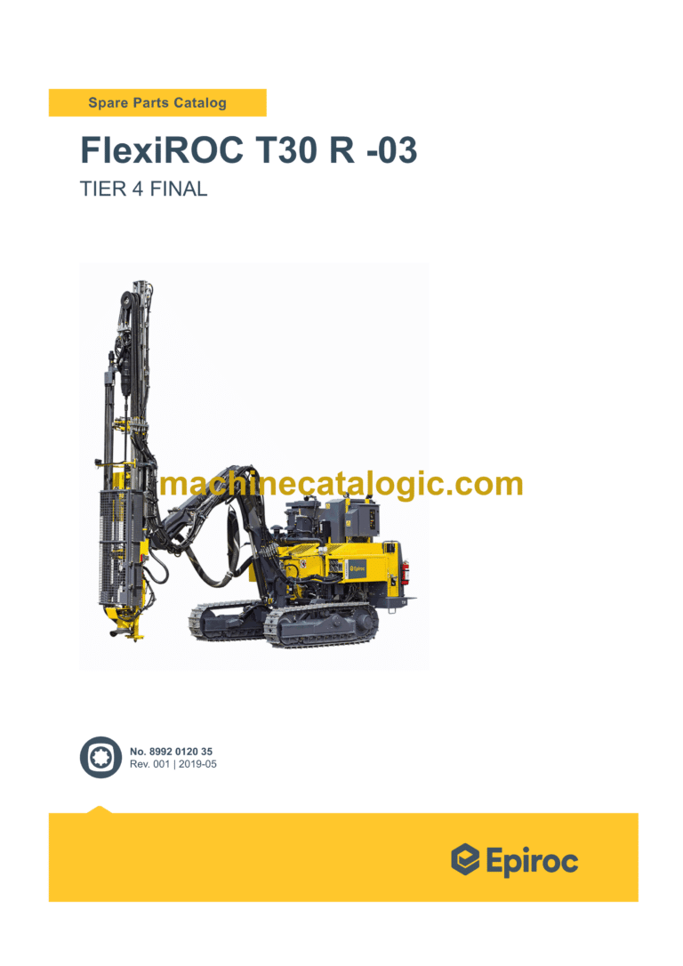 Epiroc FlexiROC T30 R-03 Tier 4 Final Spare Parts Catalog