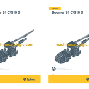 Epiroc Boomer S1 C, S10 S Operation and Maintenance Manual