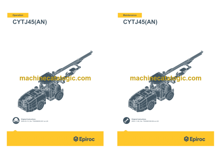 Epiroc CYTJ45 (D) (Boomer K41) Operation and Maintenance Manual
