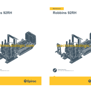 Epiroc Robbins 92RH Operation and Maintenance Manual