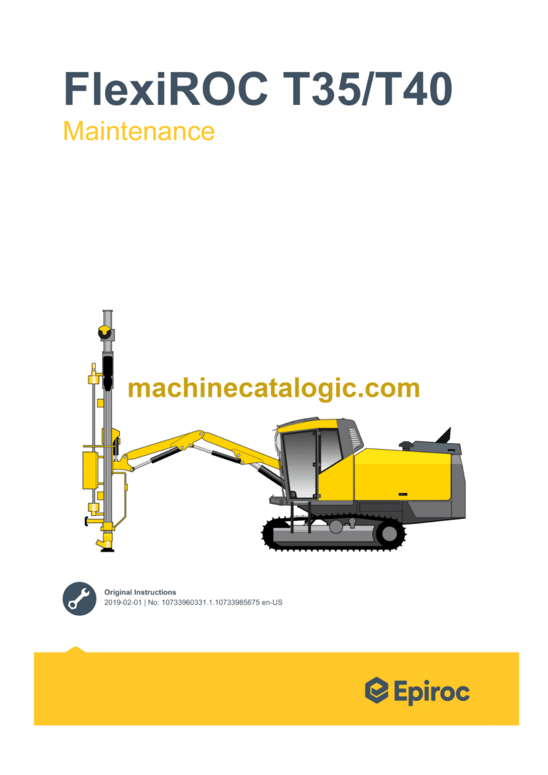 Epiroc FlexiROC T35, T40 Tire 4 Final Maintenance Manual