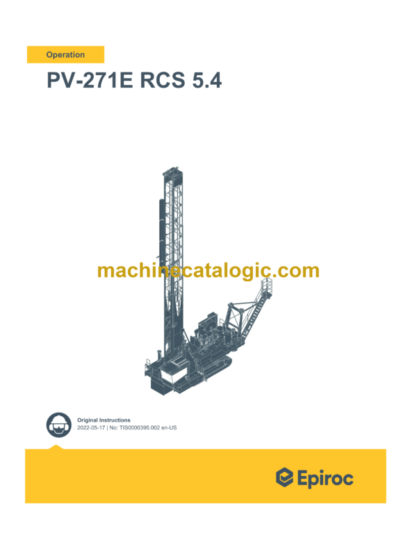 Epiroc Pit Viper PV-271E RCS 5.4 Operation Manual