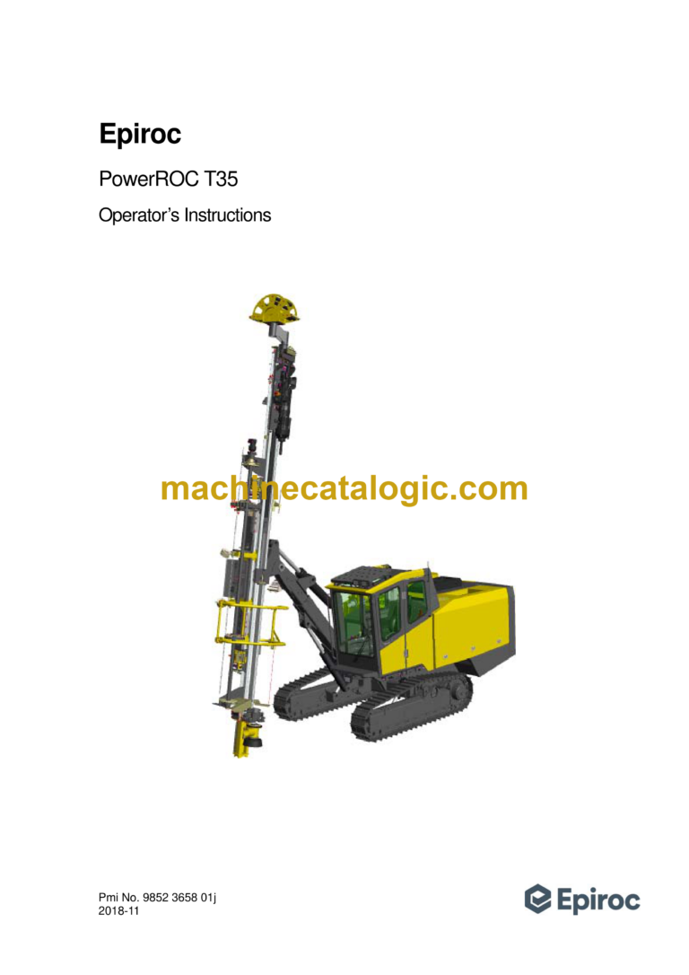 Epiroc PowerROC T35 Operation Manual