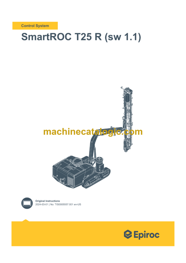 Epiroc SmartROC T25 R SW1.1 Control System Manual