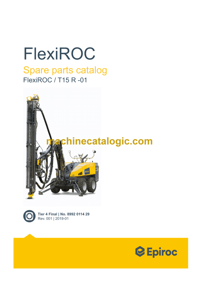Epiroc FlexiROC T15 R-01 Spare Parts Catalog