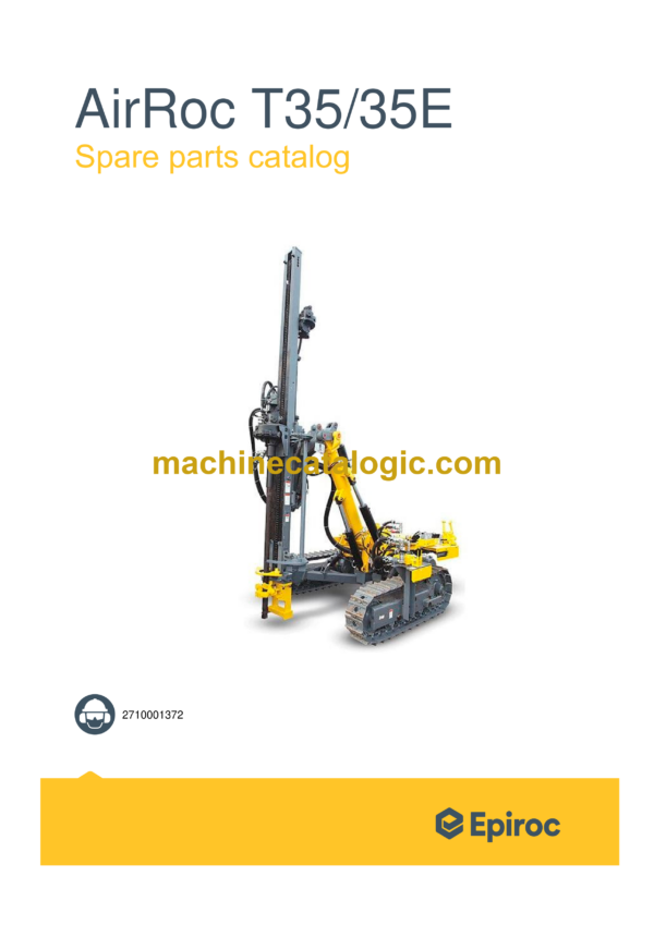 Epiroc AirRoc T35, T35E Spare Parts Catalog