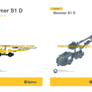 Epiroc Boomer S1 D Operation and Maintenance Manual