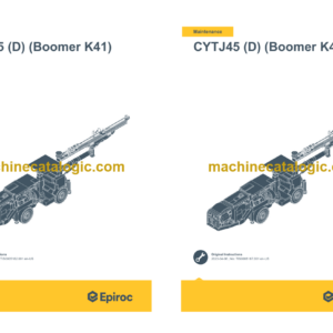 Epiroc CYTJ45 (DW) (Boomer K41) Operation and Maintenance Manual