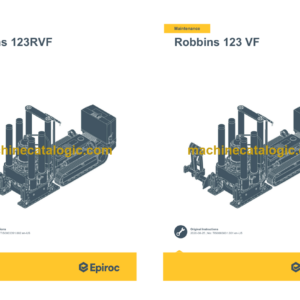 Epiroc Robbins 123RVF Operation and Maintenance Manual