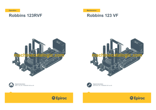 Epiroc Robbins 123RVF Operation and Maintenance Manual