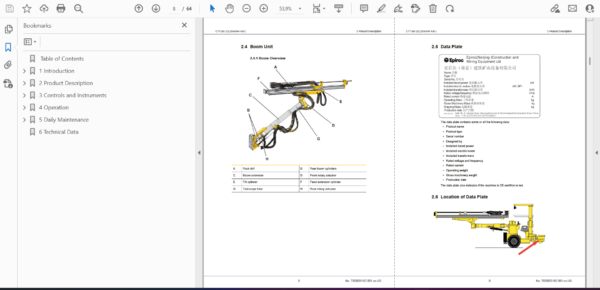 Epiroc CYTJ45 (DW) (Boomer K41) Operation and Maintenance Manual - Image 3