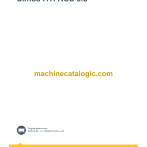 Epiroc Simba ITH RCS 5.8 Control System Manual