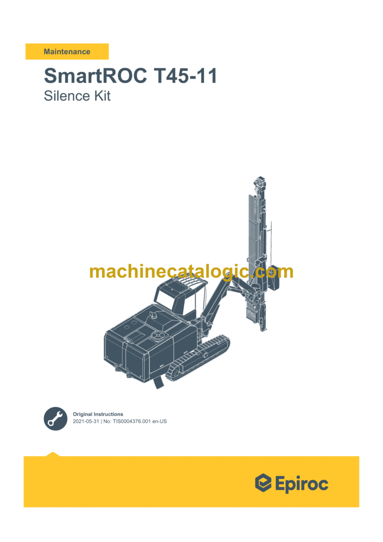 Epiroc SmartROC T45-11 Tier 3 Silence Kit Maintenance Manual
