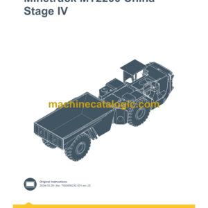 Epiroc Minetruck MT2200 China Stage IV Control System Manual