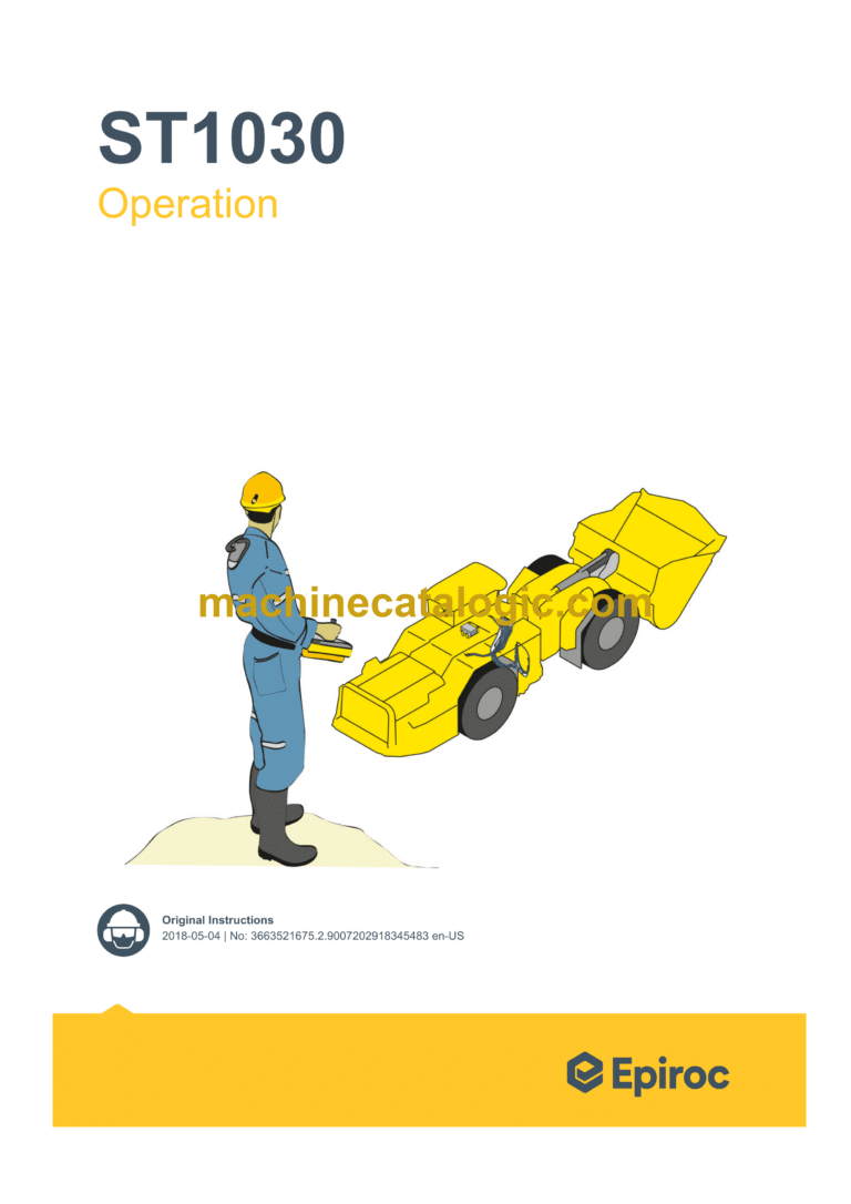 Epiroc Scooptram ST1030 Stage III A and Stage III B - RRC Operation Manual