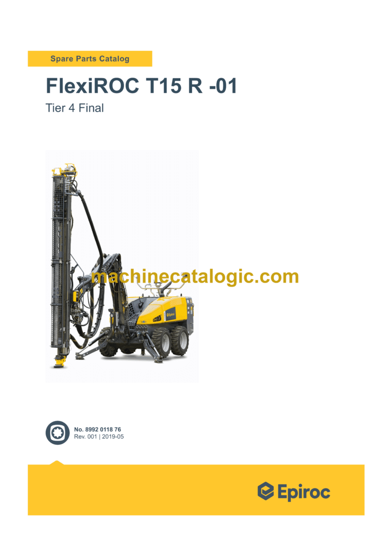 Epiroc FlexiROC T15 R-01 Tier 4 Final Spare Parts Catalog