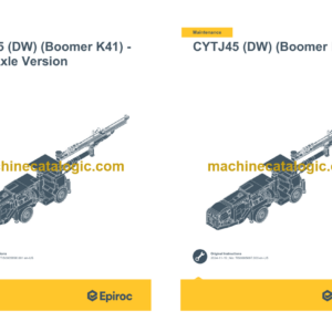 Epiroc CYTJ45 (K) (Boomer K111) Operation and Maintenance Manual