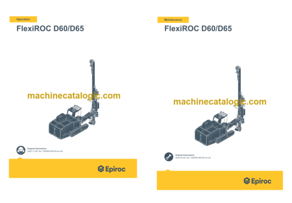 Epiroc FlexiROC D60 D65 Stage V Operation and Maintenance Manual