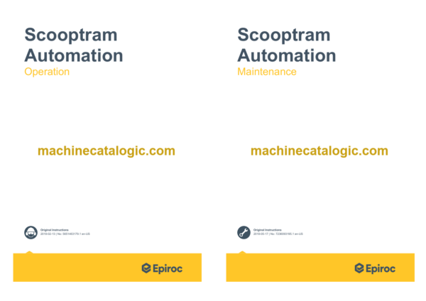 Epiroc Scooptram Automation Operation and Maintenance Manual