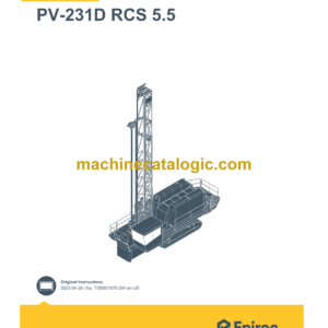 Epiroc PV-231D RCS 5.5 Pit Viper Control System Manual