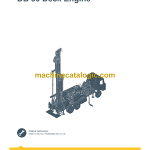 Epiroc Diamondback DB 80 Deck Engine Maintenance Manual