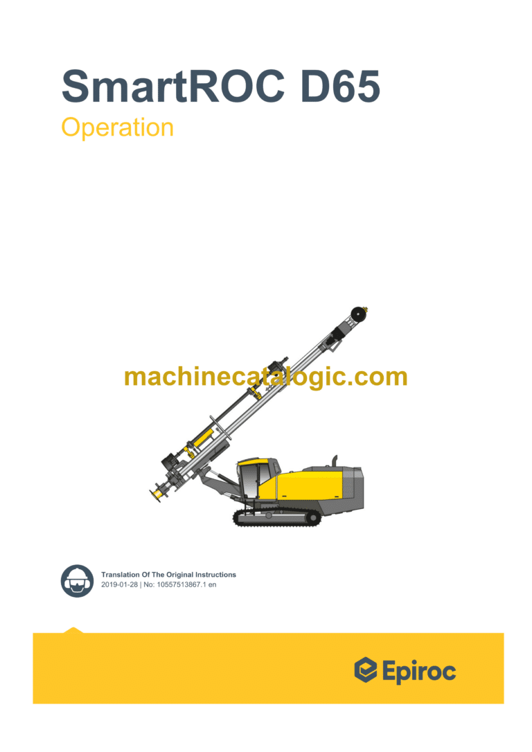 Epiroc SmartROC D65 Tier 3 (RCS 4.16.3) Operation Manual