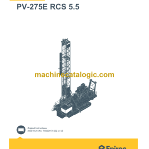 Epiroc PV-275E RCS 5.5 Pit Viper Control System Manual