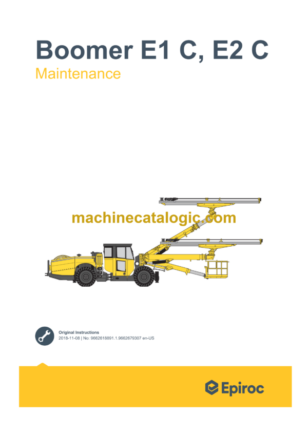 Epiroc Boomer E2C Maintenance Manual