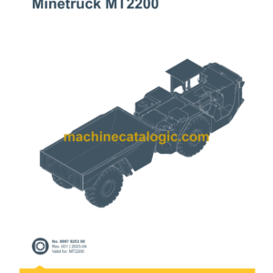 Epiroc Minetruck MT2200 Spare Parts Catalog