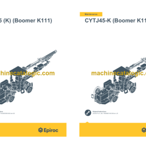 Epiroc CYTJ45 (L) (Boomer 291) Operation and Maintenance Manual